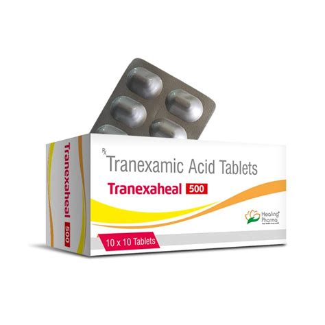 Transcinnamic Acid Tranexaheal 500mg Tranexamic Acid 500 Mg