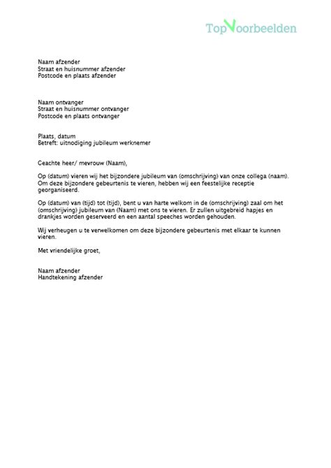 Zakelijke Brief Uitnodiging Voorbeeld Correspondentie