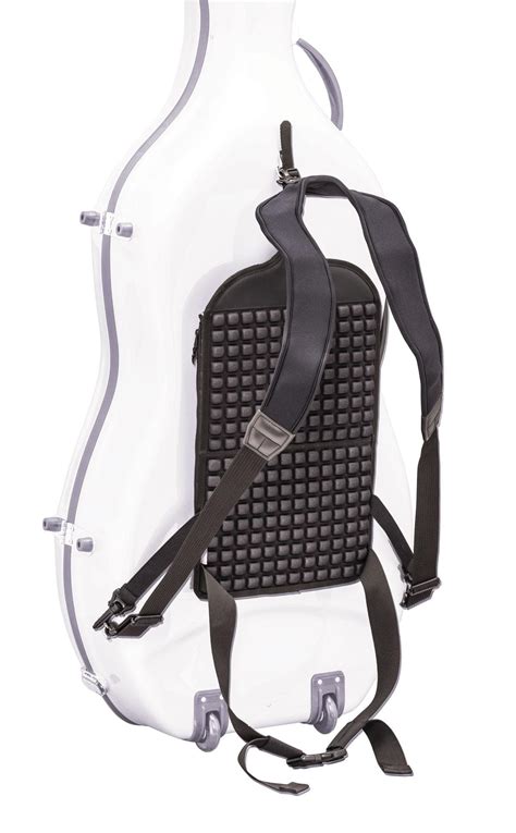 Cushioned cello case with backpack straps