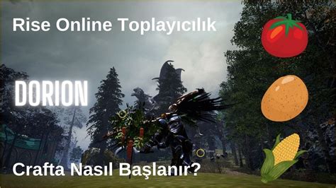 Rise Online Başlangıç Rehberi 2 Toplayıcılık Meslekler Craft YouTube