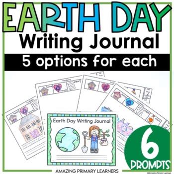 Earth Day Writing Prompt Activities With Sentence Starters Journal Freebie