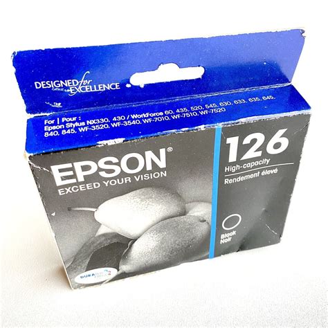 Factory Sealed Epson 126 Black Dura Brite Ink Cartridge T126120 Exp 221 14181040809 Ebay