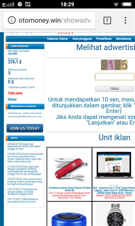 Cara Mendapatkan Dolar Cuma Melihat Iklan Cuma Detik Di Bayar