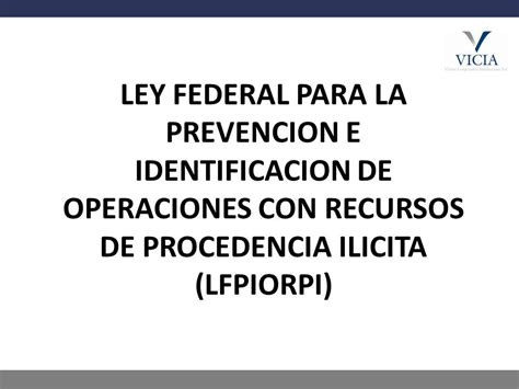 Ley Federal De Lavado De Dinero