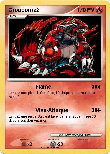 Pokémon Groudon 4258 4258 Flame Ma carte Pokémon