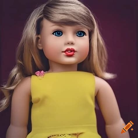 American Girl Doll Resembling Taylor Swift In Her Fearless Era Wearing