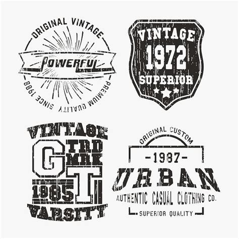 Premium Vector Vintage Stamps Set