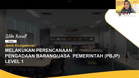 Perencanaan Pengadaan Barang Jasa Pemerintah Level Part Youtube