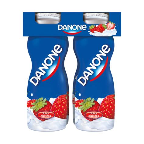 Mercad O Pingo Doce Iogurte L Quido De Morango Danone Pack