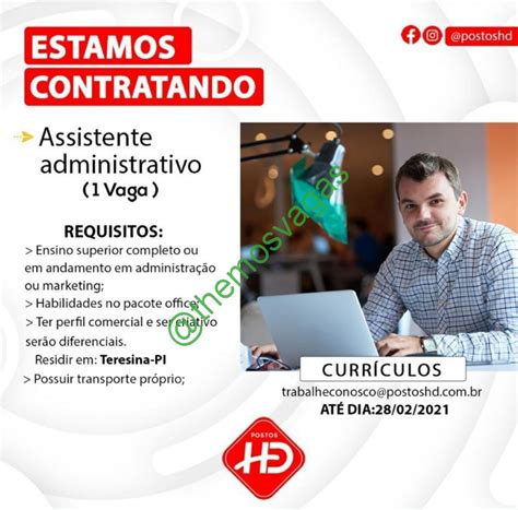 Assistente Administrativo Teresina Pi Vaga S Themos Vagas