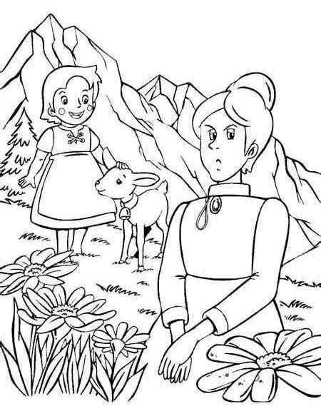 35 dessins de coloriage Heidi à imprimer