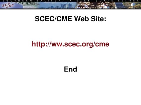 Scec Community Modeling Environment Sceccme Ppt Download