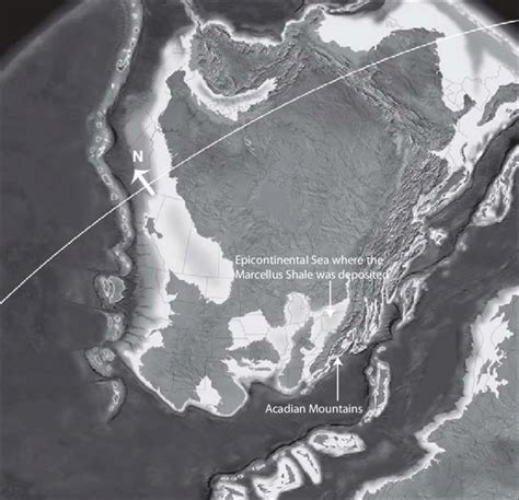 A Paleogeographic Map Showing What North America Might Have Looked