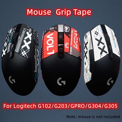 Mouse Grip Tape Lizard Skin Non Slip Sticker Suck Sweat For Logitech