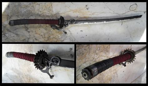 Steampunk Sword Zanki By TamonteN On DeviantArt Zombie Weapons