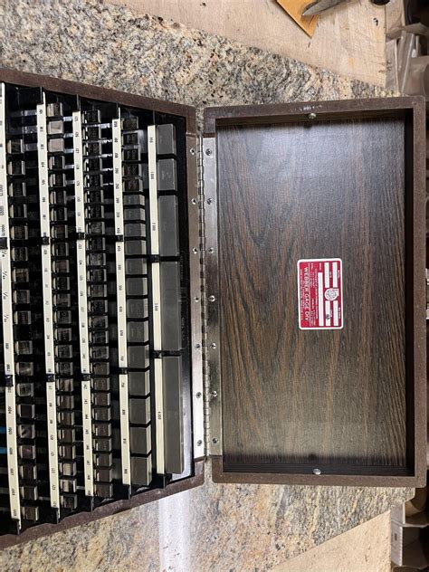 Starrett Weber Rs Ma Steel Gage Block Piece Set For Sale