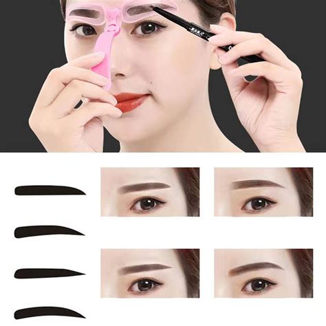 8pcs Handheld Eyebrow Shaping Template And Stencil Kit SHEIN USA