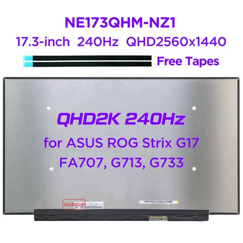 17 3 WQHD2K 240Hz Laptop LCD Screen NE173QHM NZ1 NE173QHM NZ2 NZ3 For