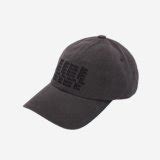 Matin Kim Macaron Logo Ball Cap In Charcoal