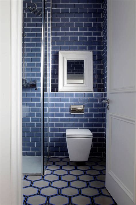 Navy Blue And White Bathroom Floor Tiles Floor Roma