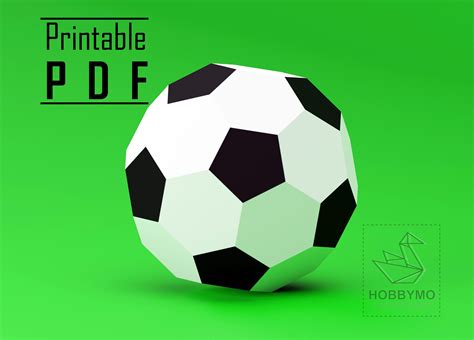 Printable Paper Soccer Ball Template