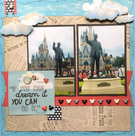 Pin By Amy Wallace On Scrapbooking Disney Scrapbook Disney Magic