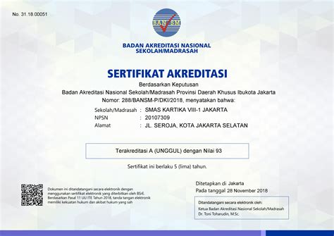 Detail Contoh Akreditasi Sekolah Koleksi Nomer 9
