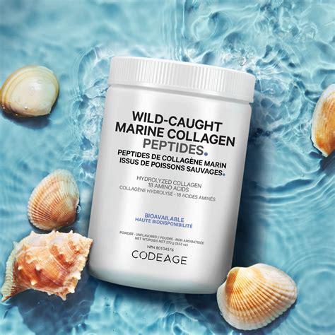 Codeage Wild Caught Marine Collagen Peptides Powder Meatless Collagen