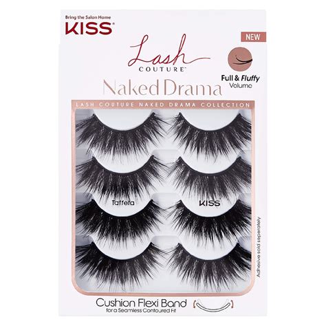 Kiss Lash Couture Naked Drama Collection Fake Eyelashes Multipack