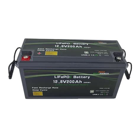 Rechargeable Deep Cycle 12v 200ah Lifepo4 Lithium Ion 2560wh Battery Solar 12volt Battery