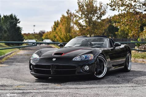 A Touch Of Style On Black Convertible Dodge Vipers Face