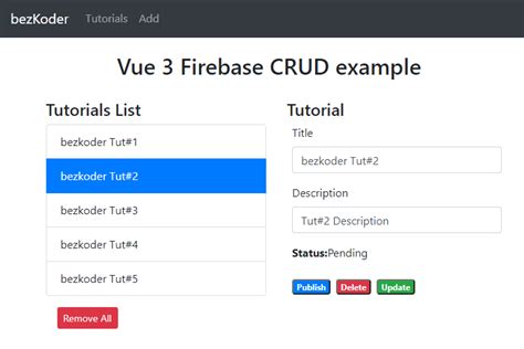 Vue 3 Firebase Example Build A CRUD Application BezKoder