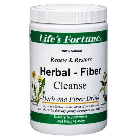 Lifes Fortune Renew And Restore Herbal Fiber Cleanse All Natural