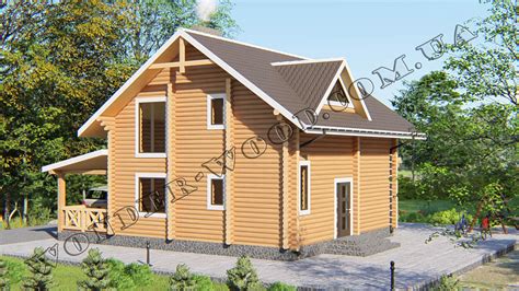 Проект "Дублін" Будинку з Оциліндрованої Колоди (Фото) | Wonderwood