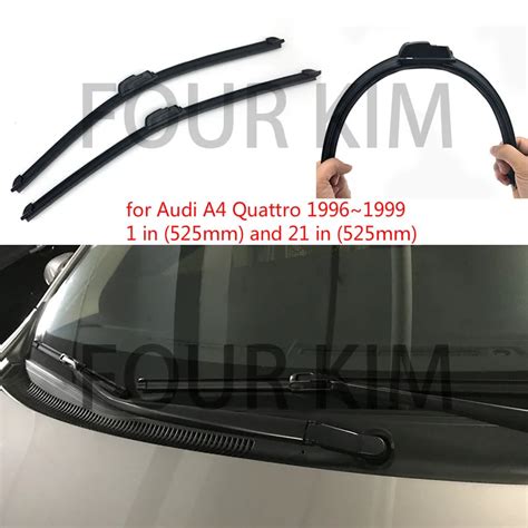 For Audi A Quattro Car Windscreen Wiper Frameless U J Hook