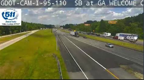 Traffic Slows Northbound For I95 In Georgia South Carolina Border