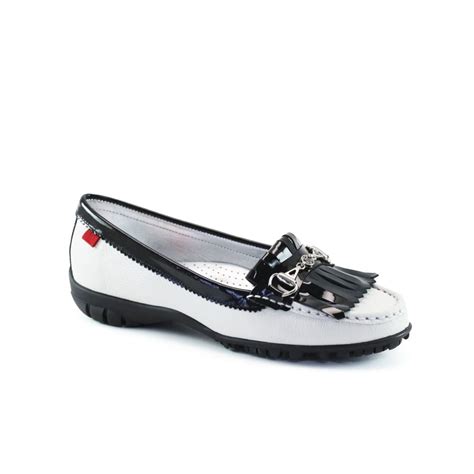 Marc Joseph Lexington Golf Shoes (White Grainy Black, 7,37.5, LADIES) NEW - Walmart.com ...