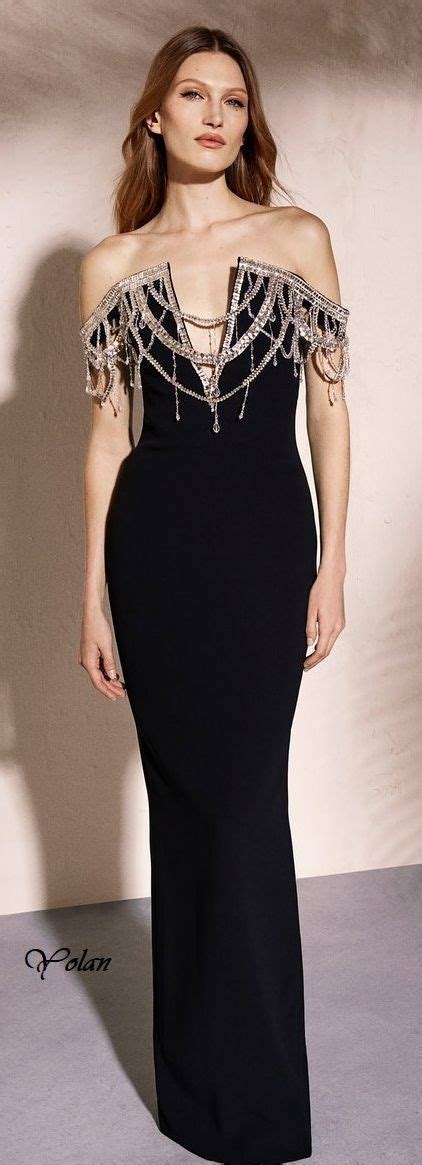 Pin Di Arlene Larson Su Evening Gowns Dresses Elegante Moda Black