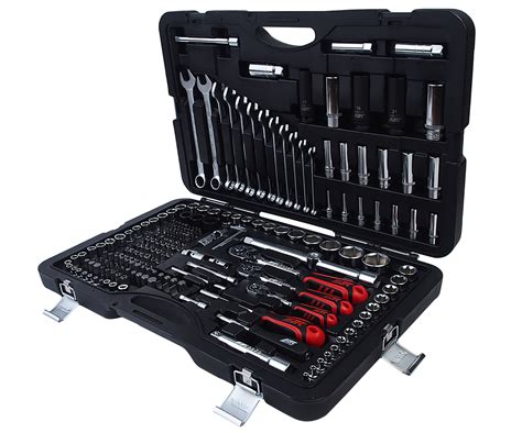 Набор инструментов 216 предметов слесарно-монтажный 1/4",1/2" 6-ти гран ...