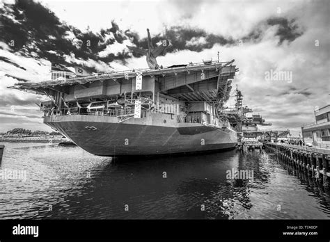 Uss Midway Museum Historic Aircraft Carrier California Usa March