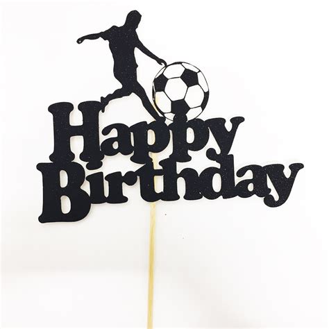 Celebration Cake Topper: Happy Birthday, Football - The Big Kitchen - Cookware, Bakeware ...