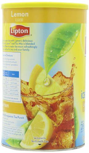 Lipton Iced Tea Sugar Sweetened Iced Tea Mix Natural Lemon Flavor 70