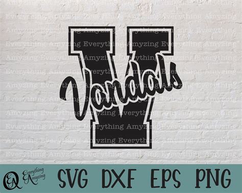 Vandals Svg Vandals Mascot Svg Vandals School Spirit Svg Vandals