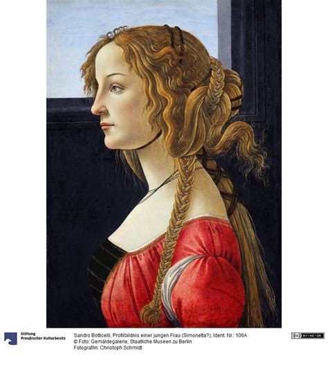 Sandro Botticelli Portrait Of A Young Woman Simonetta Ca 1480