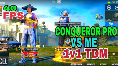 Conqueror Pro Player Shocked By My Skills😱 1v1 Tdm With Conqueror