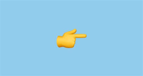 Backhand Index Pointing Right Emoji On Apple IOS 16 4