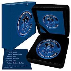 Niue 2 Dollars 2022 1 Oz Bitcoin Cyber Blue Silver Coin Catawiki