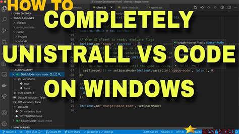 How To Completely Uninstall Visual Studio Code With Extensions In