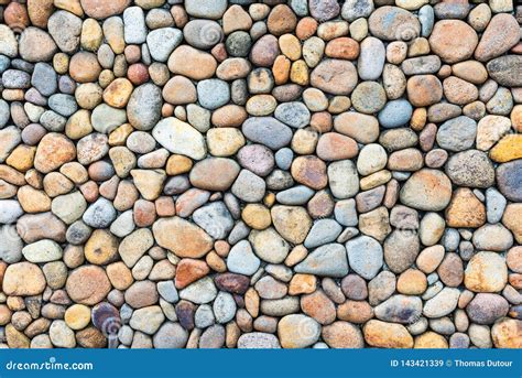 Pebble Stone Wall Texture Stock Image Image Of Architecture 143421339