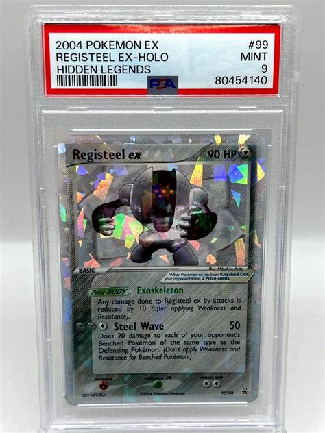 Registeel Ex Hidden Legends Holo Ultra Rare Pokemon Tcg Card Psa